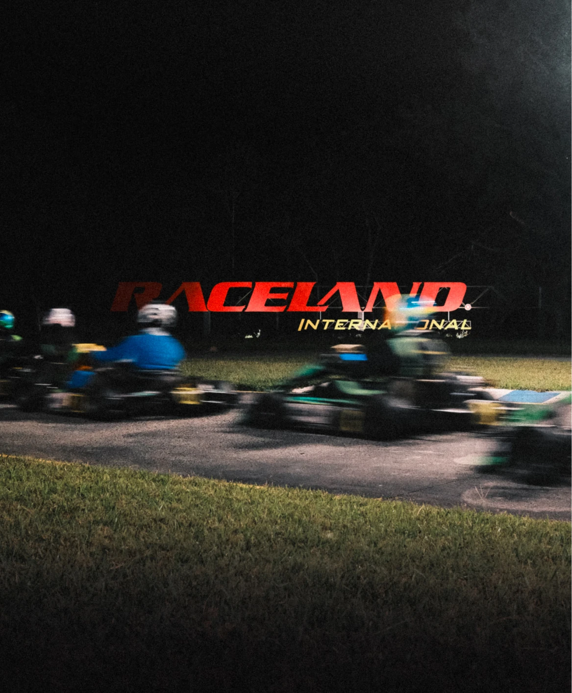 Karting on track at Raceland