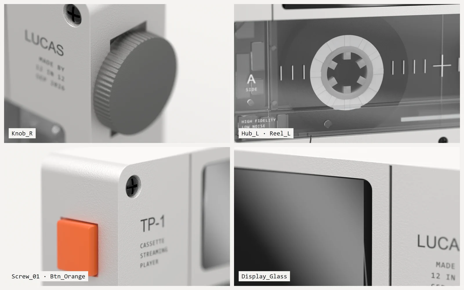 MT-1 — cassette player — detail