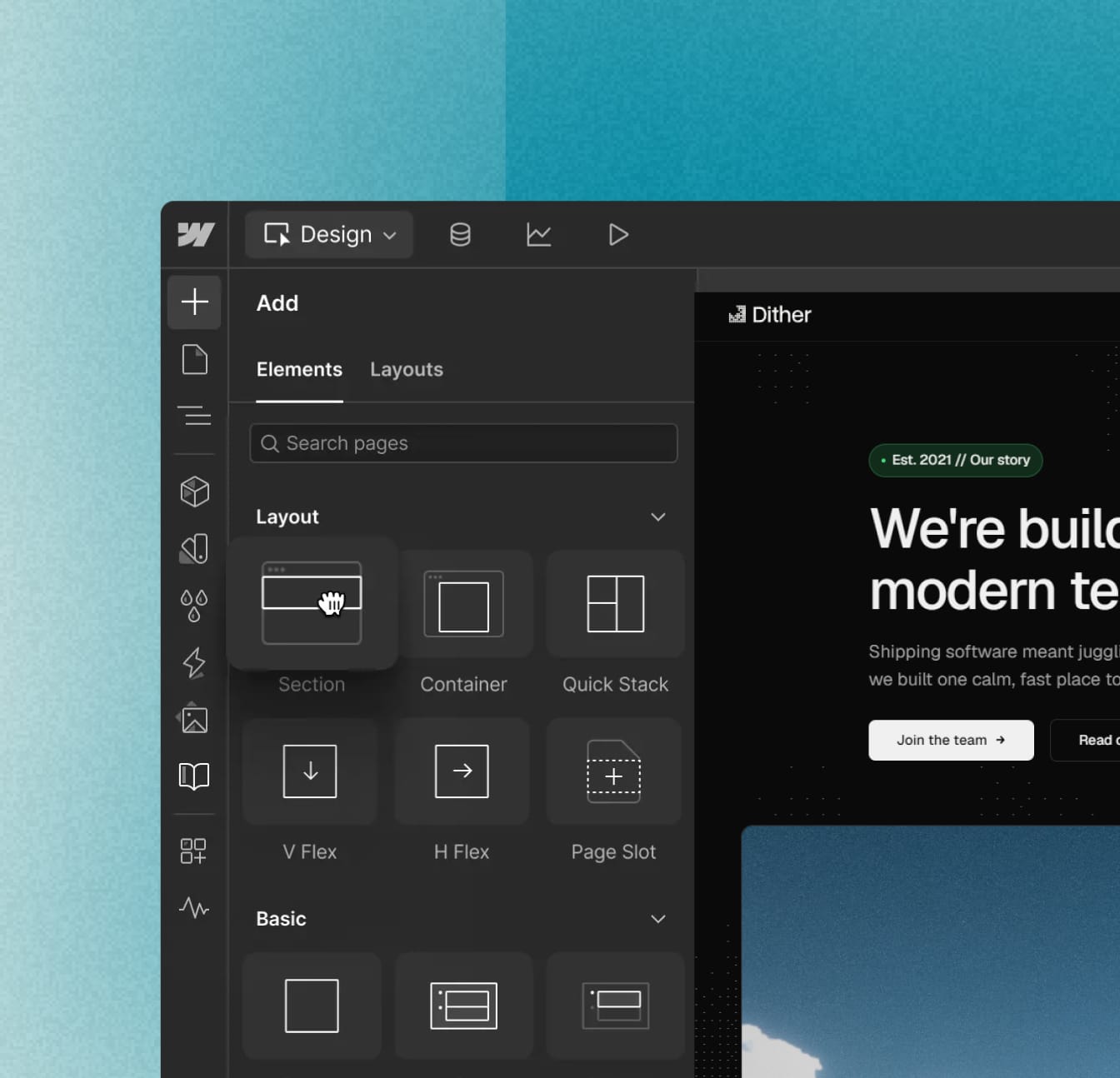 Webflow - Marketplace project detail